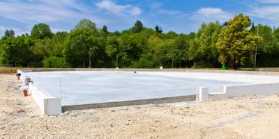Commercial Slab Installation in Williamsburg, VA